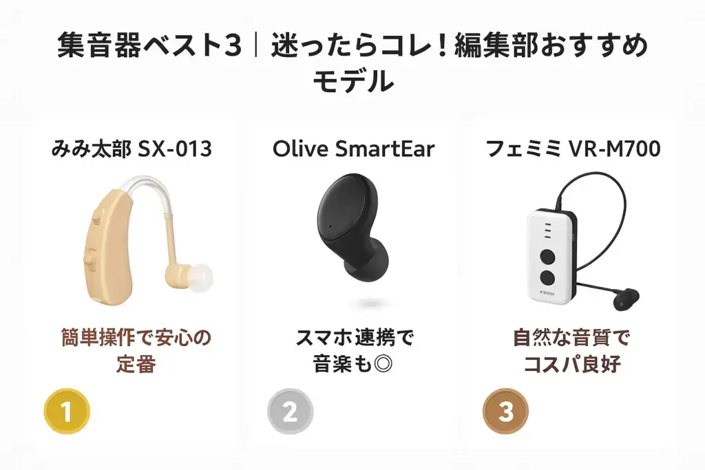 集音器ベスト3｜迷ったらコレ！編集部おすすめモデル