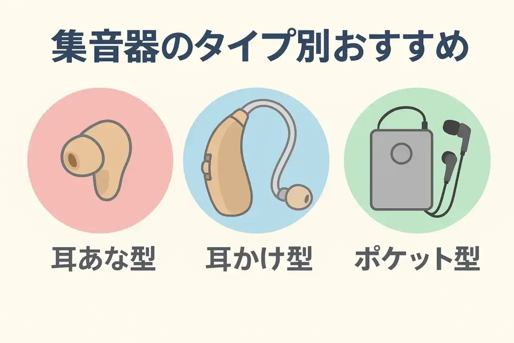 集音器のタイプ別おすすめ